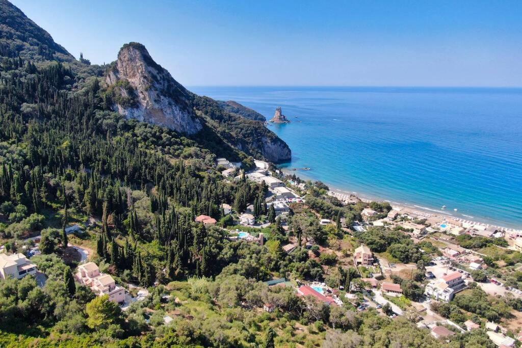 Casa Tramonto Beach View 아기오스고르디오스 외부 사진